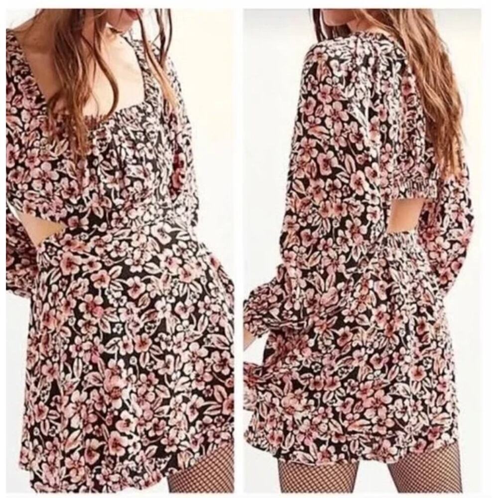 Free People Jael Cutout Mini Dress